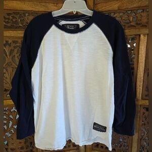 Broken Threads Black and White Long Sleeve Tee